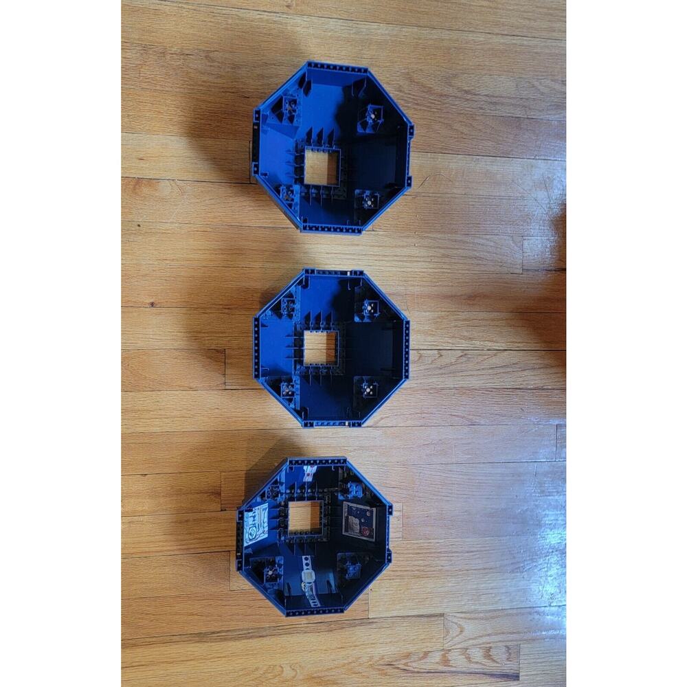 Vintage Mega Bloks Space Ship Station Dome Lot Of 3 Pieces One W/stickers